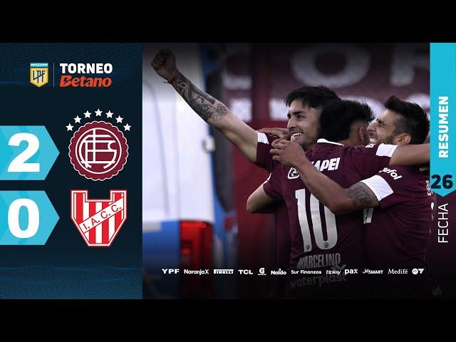 LANÚS 2 - 0 INSTITUTO I Resumen del partido | #TorneoBetano 2024