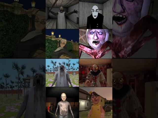 Granny Walkarms Mod Vs Nosferatu Vs Evil Nun 2 Vs MomSpider Vs Slendrina The Forest Vs Death Park 2
