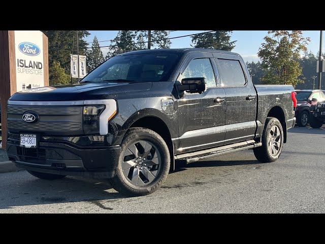 2024 Ford F-150 LARIAT Lightning +131 KWH Ext. Range, Moonroof, Tailgate Review | Island Ford