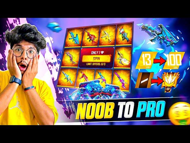 Free Fire NOOB TO PRO ULTRA MAX IN 9 Mins Bought Everything From Events -Garena Free Fire