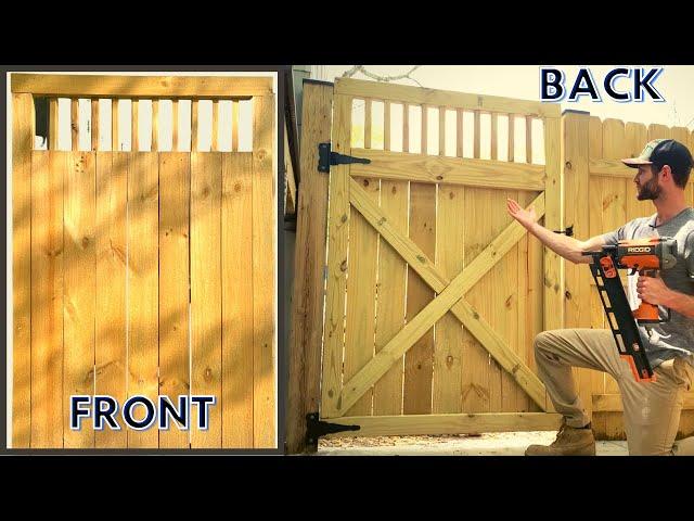 DIY Fence Gate Ideas (How to Build a Wood Fence Gate)