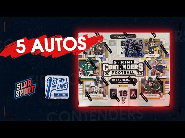 2022 Contenders Football FOTL Hobby Box - 5 Autos and 2 Red Zone SSPs