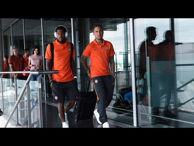 Shakhtar landed in Switzerland before the match against Young Boys