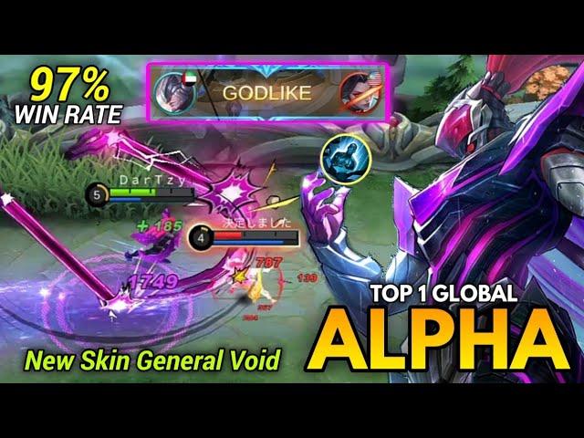 The Villian is Here! General Void Alpha New Abyss Skin Rank Gameplay by Top 1 Global Alpha - MLBB