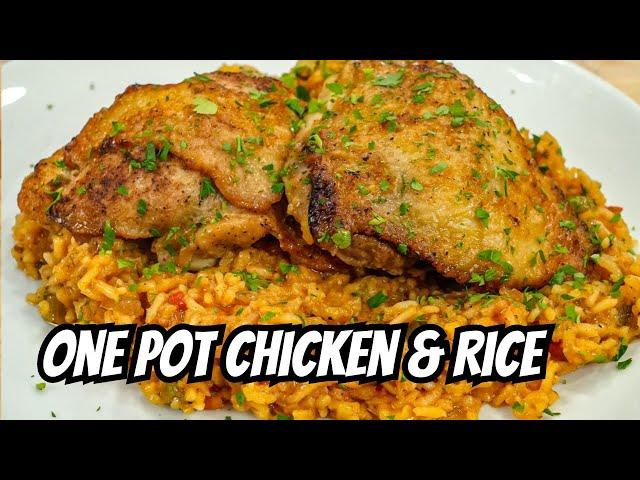 Anyone Can Make This Delicious One Pot Meal! (Chicken & Rice Recipe)