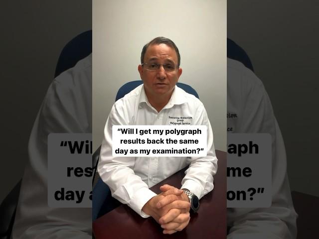#polygraph FAQ: Will I get my results back the same day?#liedetector #liedetectortest #innocence