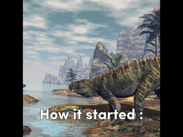 "how it started :" #prehistoricworld #archosaur #dinosaur #chicken #edit