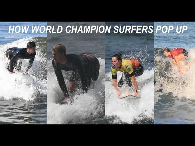 How World Champion Surfers Pop Up - in Slow Motion