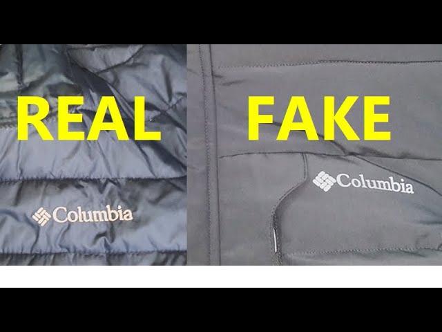 Columbia jacket real vs fake. How to spot fake Columbia down jackets