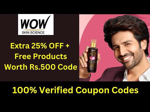 Wow Coupon Code  - Rs.500 Worth  + Extra 25% OFF Discount Code & Wow Promo Code | 100% Working #wow