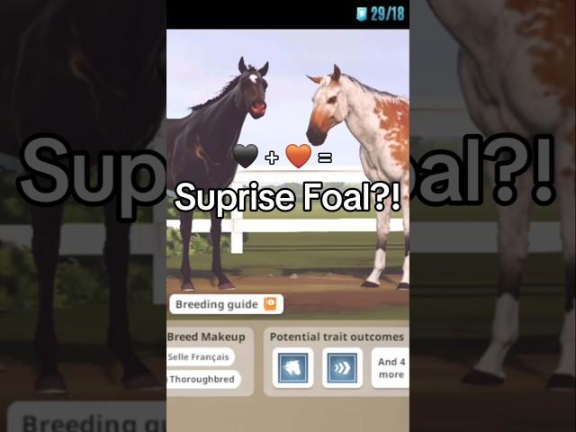 SUPRISE FOAL! Rival stars horse racing breeding! Did not expect that! #rivalstarshorseracingbreeding