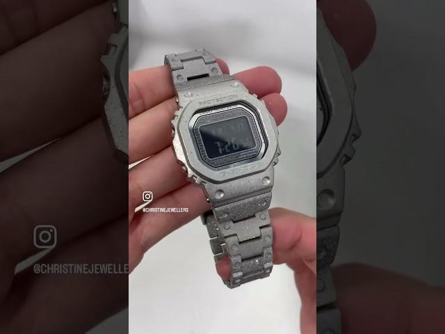 G-Shock 'Recrystallized Full Metal' 40th Anniversary luminous silver #GMWB5000PS-1