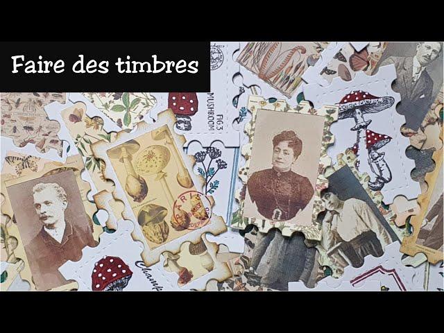 Idée pour ton Junk Journal (53) Faire des faux timbres ( Beebeecraft)