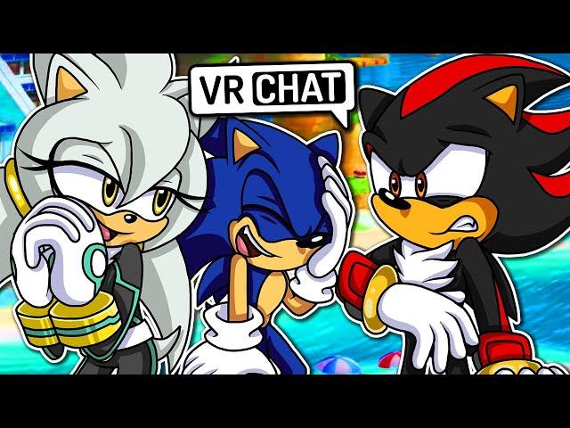 Sonic & Shadow Meet Silvia The Hedgehog! (VR Chat)