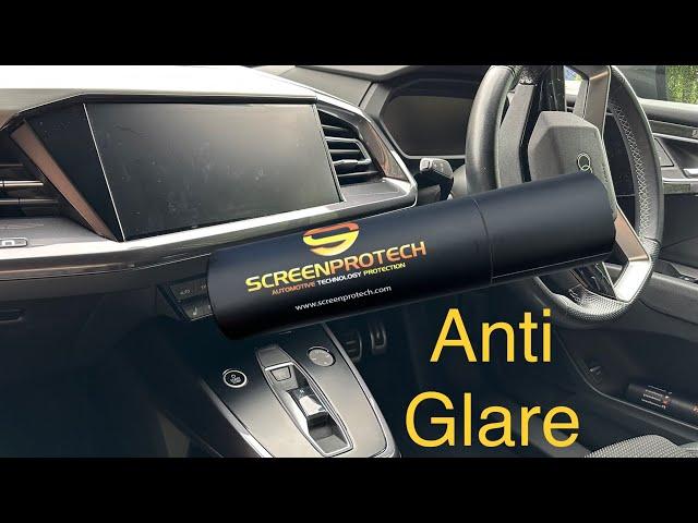 Screen ProTech Anti Glare installation for Audi Q4 E-Tron centre console (Mods)