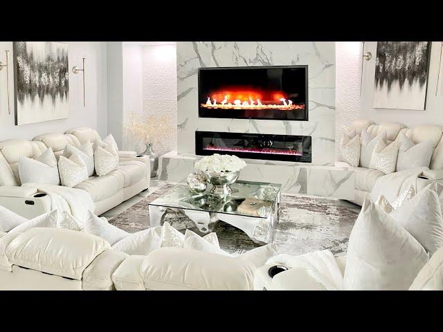 THE ULTIMATE GLAM LIVING ROOM MAKEOVER || glam decorating ideas