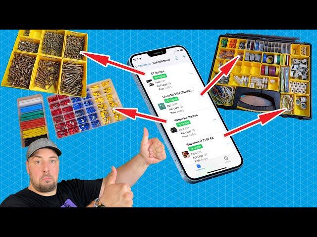 Endlich ORDNUNG im LAGER! Diese APP verwaltet euren Bastelkram!