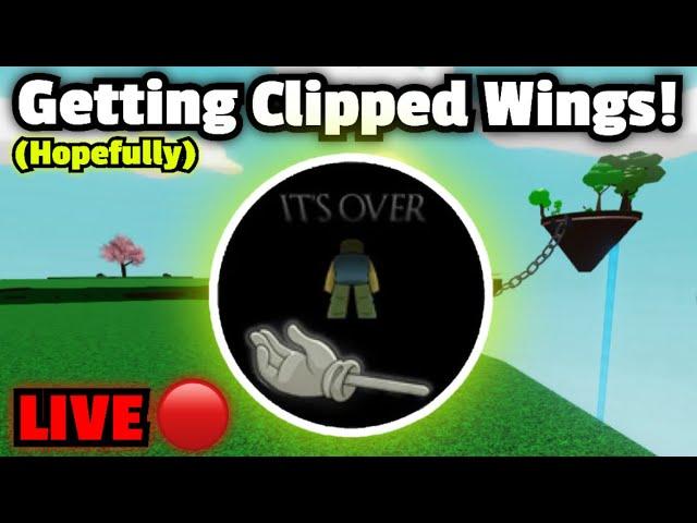 (SUCCESS)Getting CLIPPED WINGS Live | Slap Battles