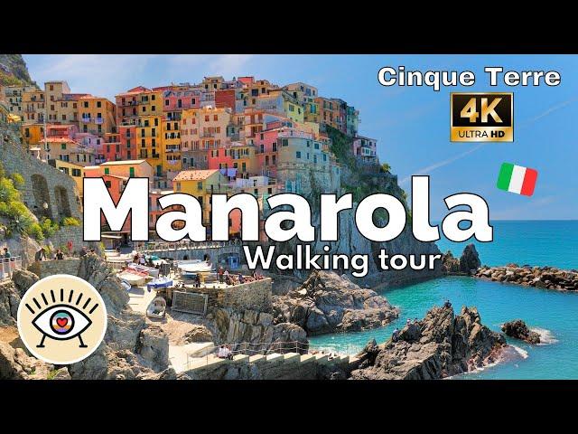 CINQUE TERRE | Italy | MANAROLA  WALKING TOUR  [4K]