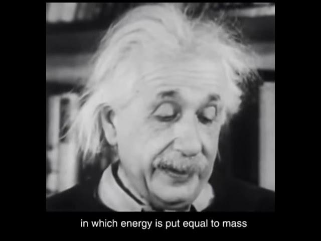 Albert Einstein Explaining " E=MC² "