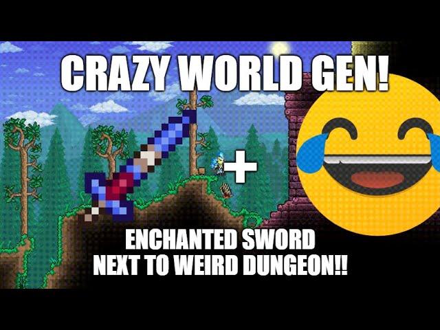 Terraria 1.4.4.9 Enchanted Sword Shrine And A Crazy Dungeon Entrance!