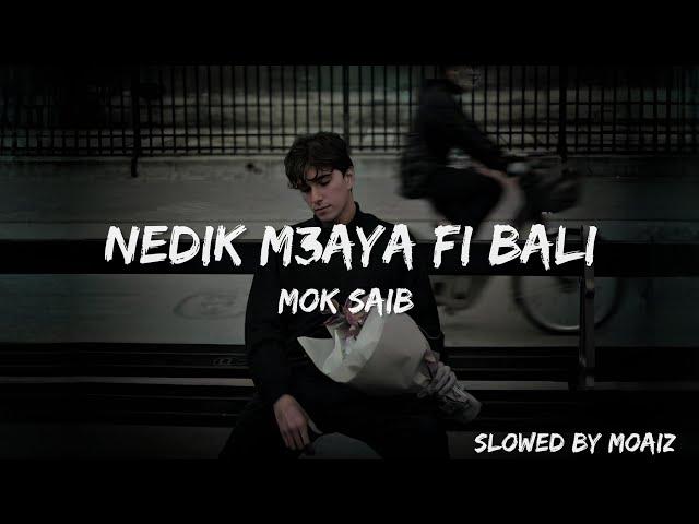 Nedik M3aya Fi Bali - Mok Saib (Slowed+Lyrics)