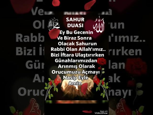 Sahur Duası #sahur #dua