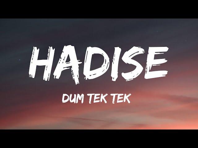 Hadise - Düm Tek Tek (Lyrics)