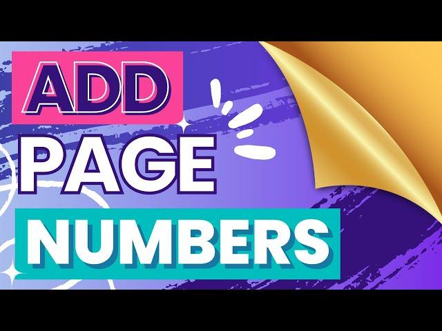 How To Add Page Numbers in Canva | Step-by-Step Guide