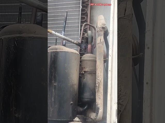 New 2tr compressor installation|R22gas charg #hvac #hvactechnician #carrier