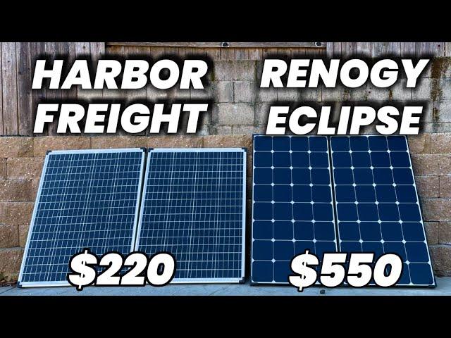 Best Solar Panel - Harbor Freight 100 Watt Solar VS Renogy Eclipse Solar