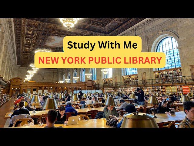 STUDY WITH ME at NEW YORK PUBLIC LIBRARY  | [ LIVE 24/7 ]