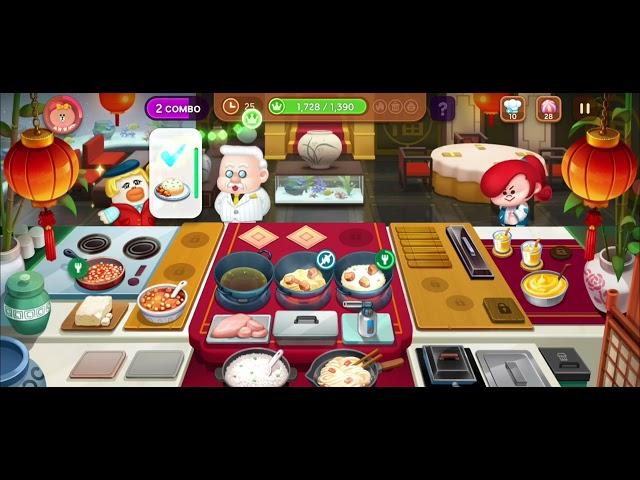 line chef gamplay - restaurant 8 level 9