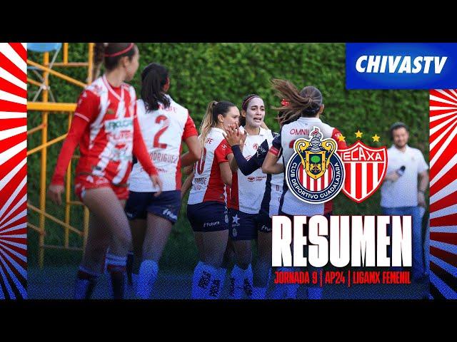 RESUMEN Y GOLES: Chivas Femenil 3-1 Necaxa  | Jornada 9 Apertura 2024