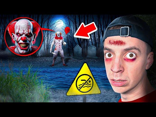 Ich treffe HORROR CLOWN am VERFLUCHTEN SEE und DAS passiert…  (gefährlich)