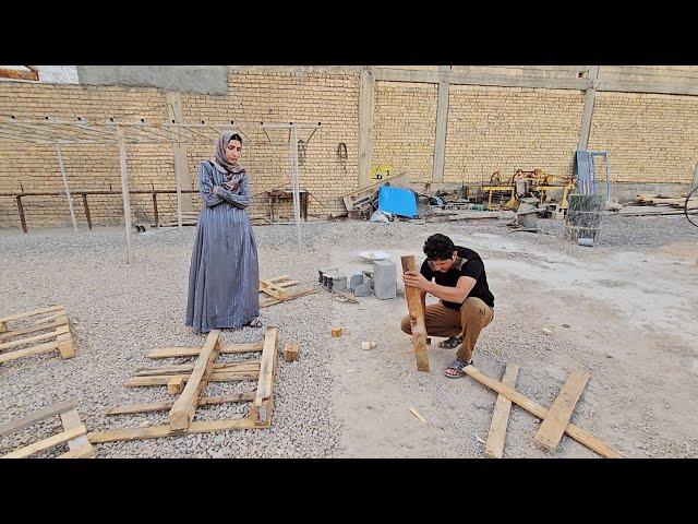 Narrative of Mehran's family life: buying wood and making a ladder