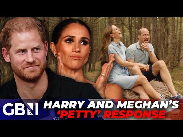 Harry and Meghan SLAMMED for 'trying to steal the spotlight' in 'very petty' response to the Waleses