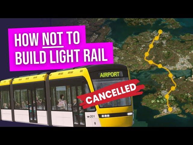 What happened to Auckland's airport light rail?