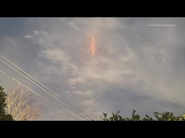 What was that mysterious vertical red light in the Houston sky?