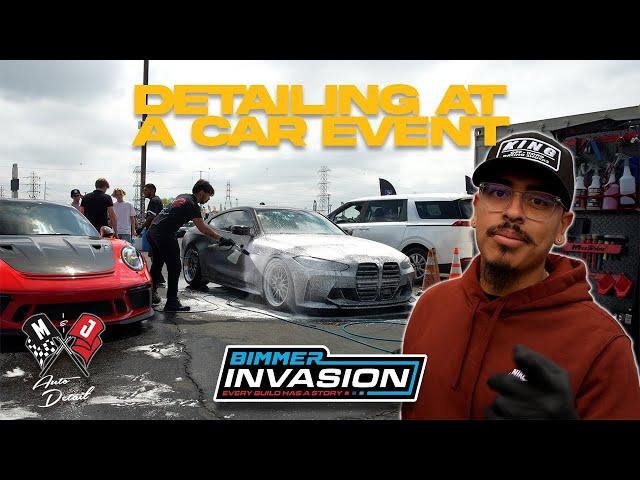 DETAILING AT A CAR EVENT | BIMMER INVASION | MJDETAIL