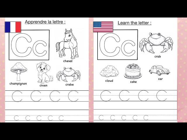 Apprendre la lettre C  Vidéo Educative  Learn the Letter C Coloring