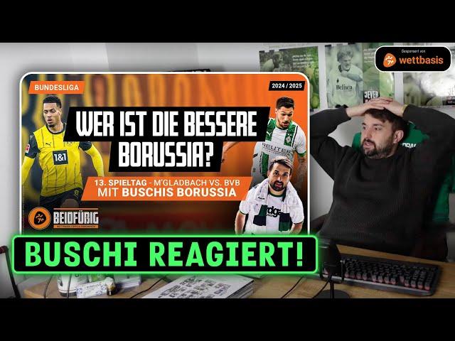 Wer ist die bessere Borussia?  Buschi reagiert auf @wettbasis 🟢