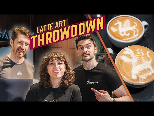 Latte Art Throwdown - Charlie Vs Emilee Bryant Vs Barista Benji