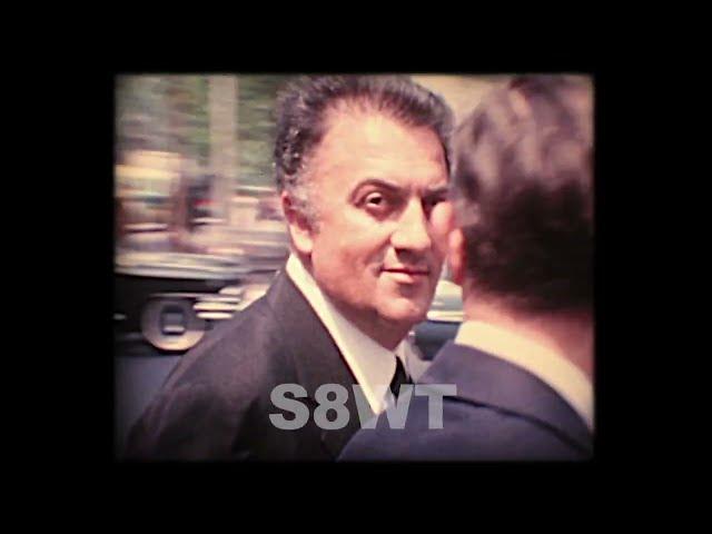 Images never seen of Federico Fellini