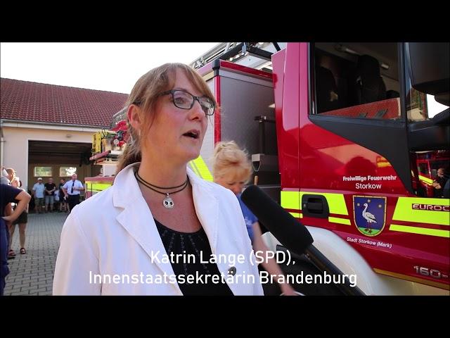 Neue Drehleiter für die Feuerwehr in Storkow (Mark)