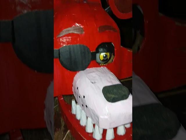 All done Making Foxy Mask #shorts #fnafmovie #foxy
