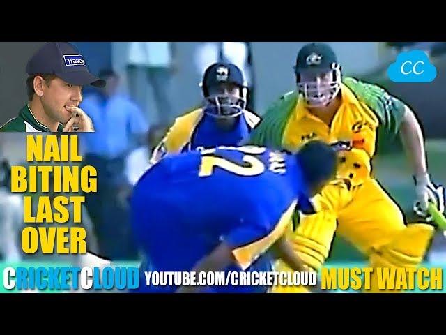 Nail Biting LAST OVER THRILLER #AUS vs SL -  MUST WATCH