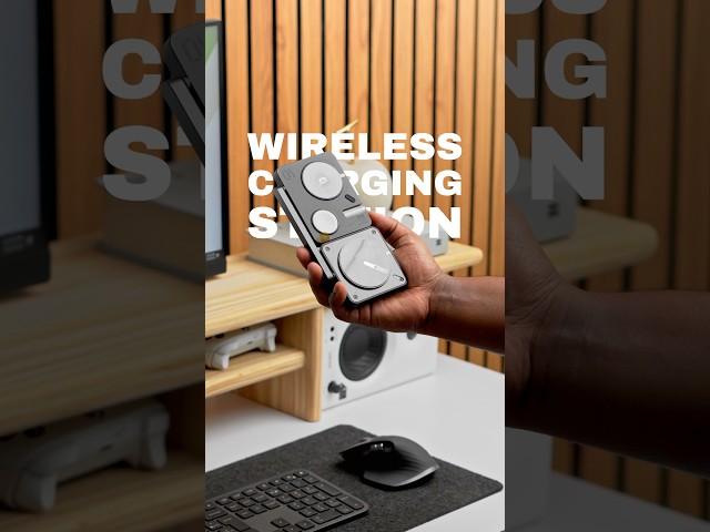 Wireless Charging Station by Aulumu #wirelesscharging #desksetup #techaccessories