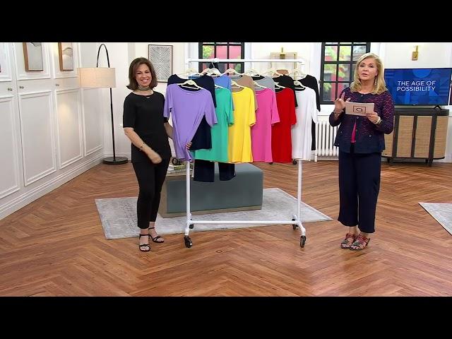 Susan Graver Modern Essentials Set of 2 Liquid Knit Tops on QVC