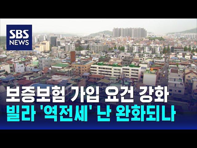 빌라 '역전세' 난 완화되나…전세보증 산정 때 '감정평가액'도 허용 / SBS